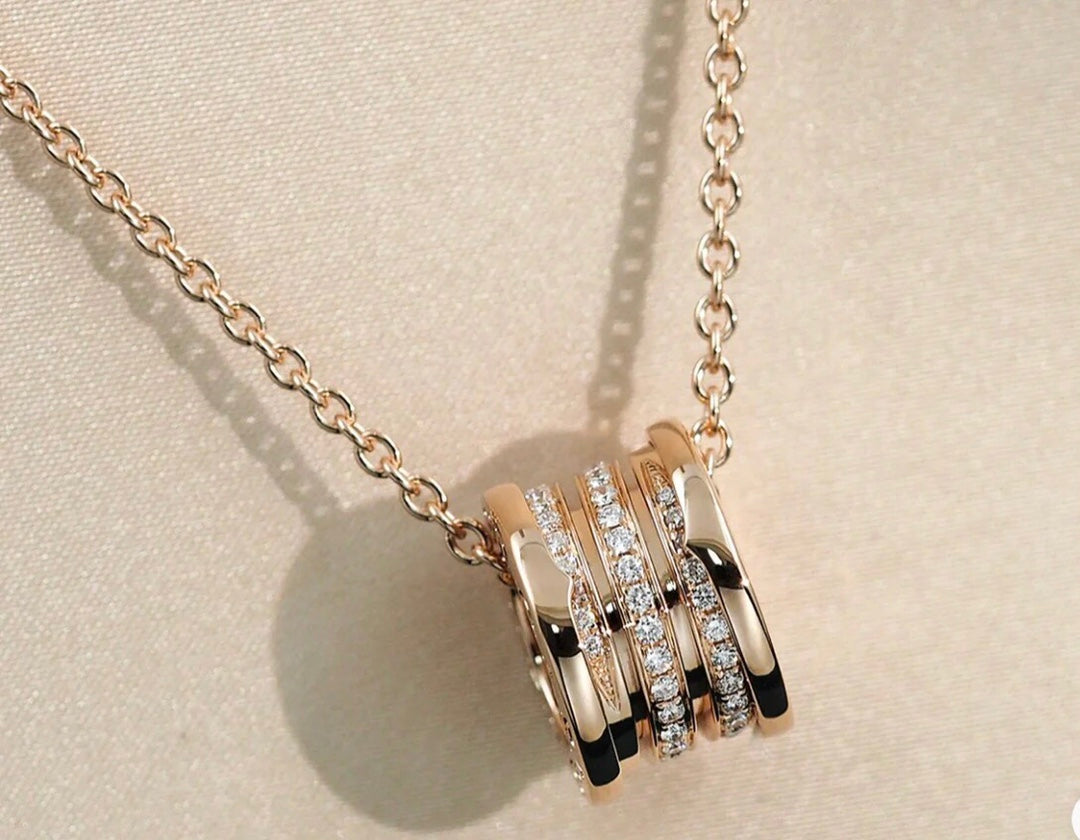 [Windsor Jewelry]ZERO 1 PINK GOLD DIAMOND NECKLACE