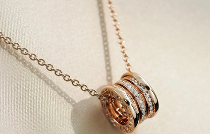 [Windsor Jewelry]ZERO 1 PINK GOLD DIAMOND NECKLACE