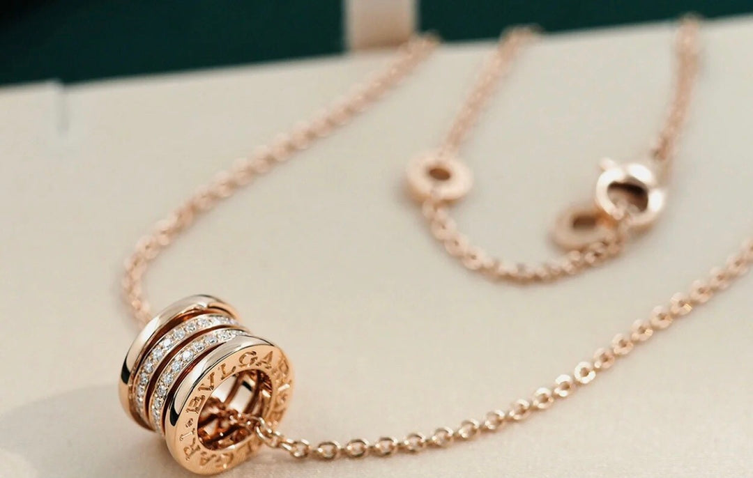 [Windsor Jewelry]ZERO 1 PINK GOLD DIAMOND NECKLACE