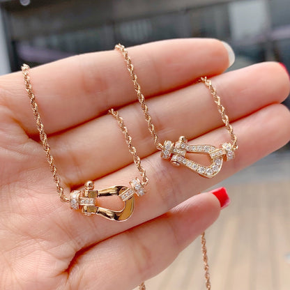 [Windsor Jewelry]FORCE 10 PINK GOLD DIAMOND NECKLACE