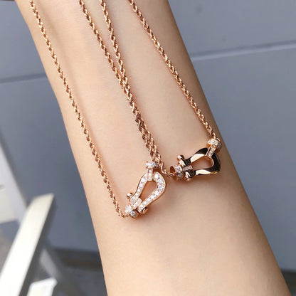 [Windsor Jewelry]FORCE 10 PINK GOLD DIAMOND NECKLACE