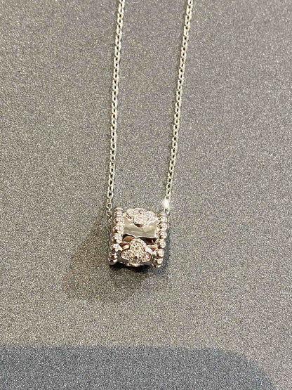 [Windsor Jewelry]PERLEE PEDANT SIVLER DIAMOND NECKLACE