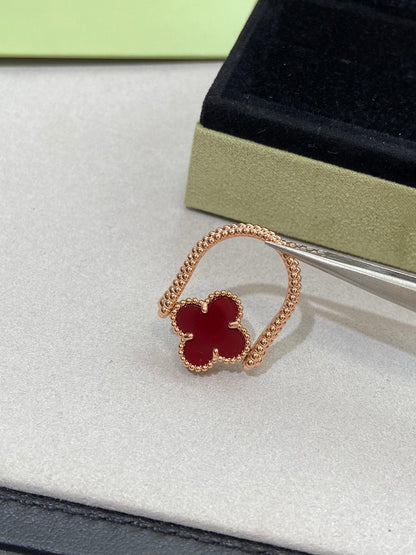 [Windsor Jewelry]CLOVER RIVERSIBLE ROSE GOLD RING