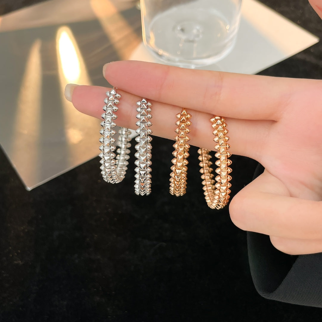 [Windsor Jewelry]CLASH HOOP EARRINGS