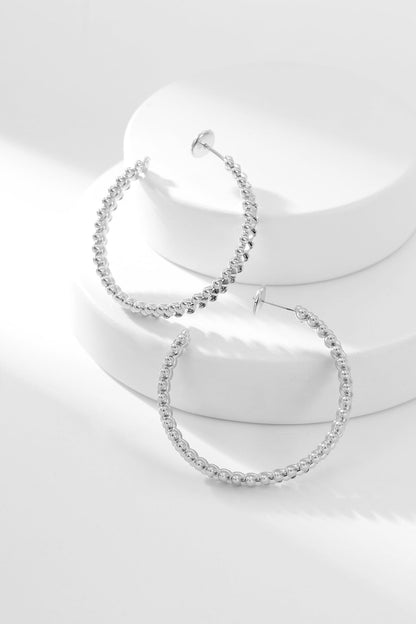 [Windsor Jewelry]CLASH HOOP EARRINGS