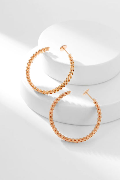 [Windsor Jewelry]CLASH HOOP EARRINGS