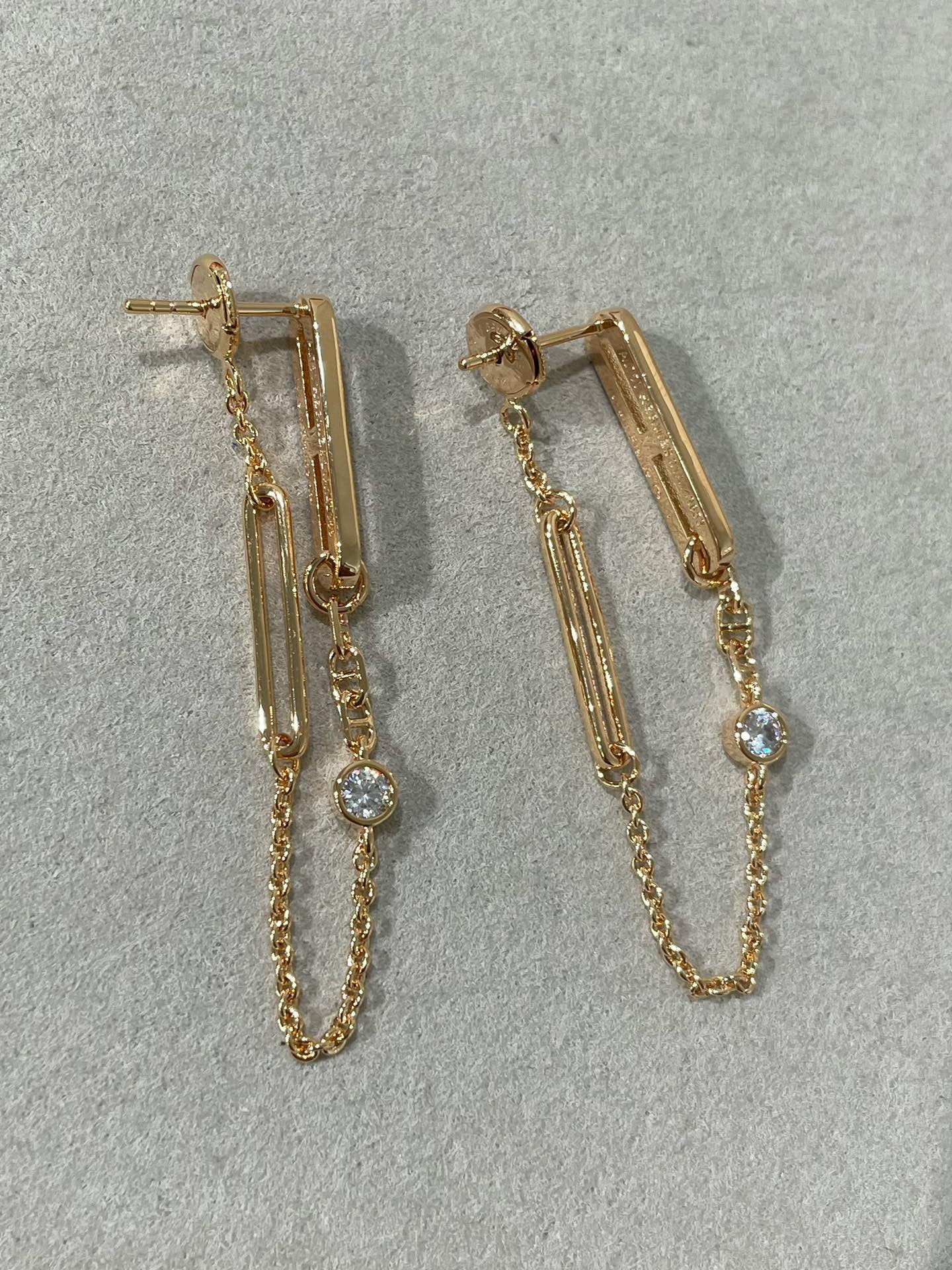 [Windsor Jewelry]CHAINE CHAOS DIAMOND DROP EARRINGS