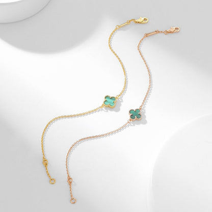 [Windsor Jewelry]CLOVER BRACELET MALACHITE 1 MOTIF