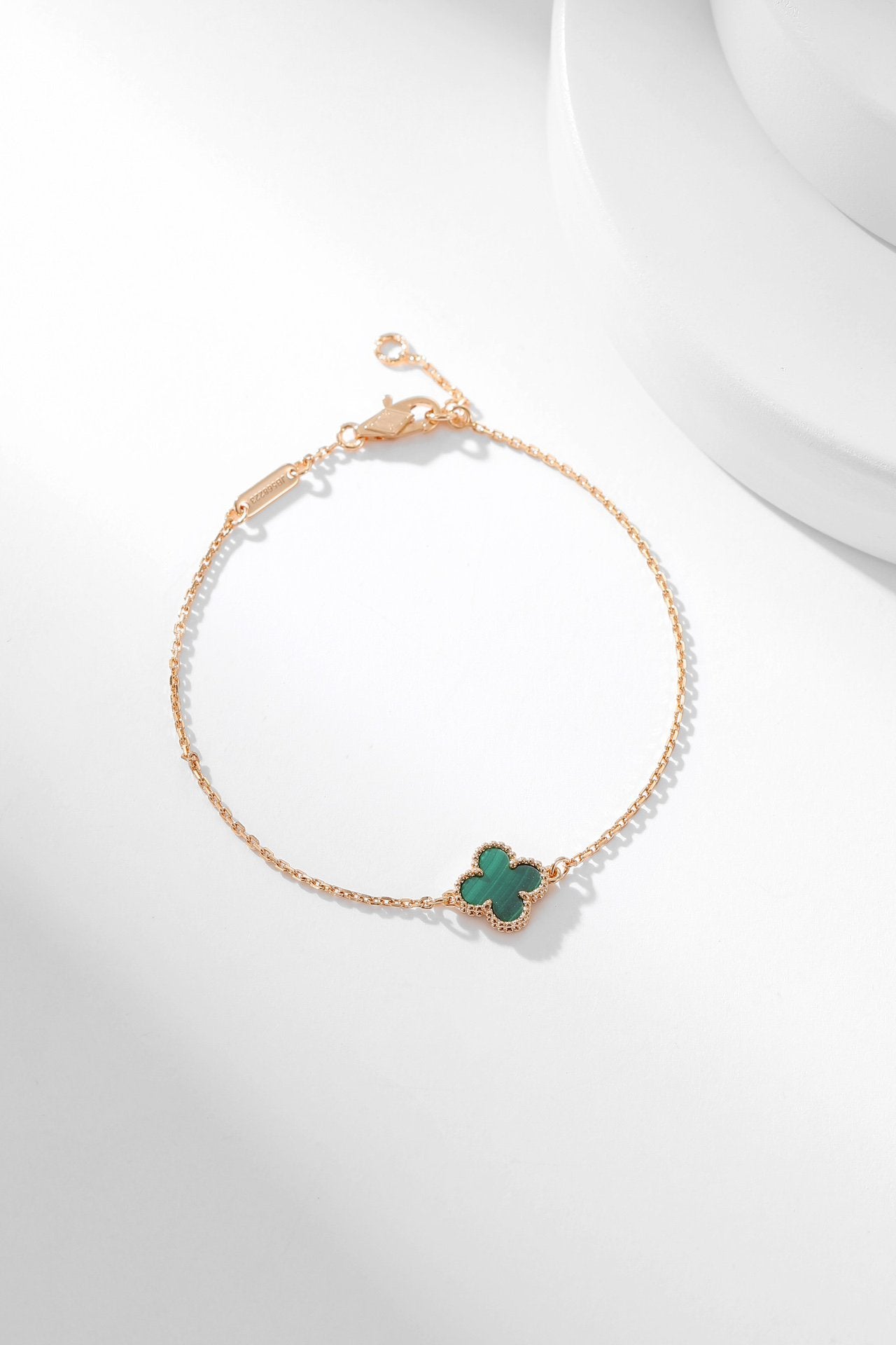 [Windsor Jewelry]CLOVER BRACELET MALACHITE 1 MOTIF