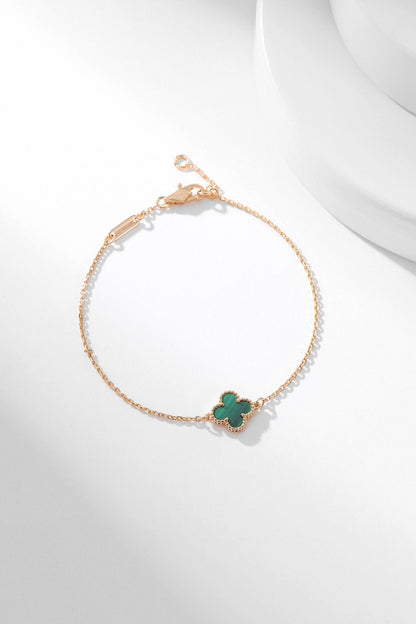 [Windsor Jewelry]CLOVER BRACELET MALACHITE 1 MOTIF