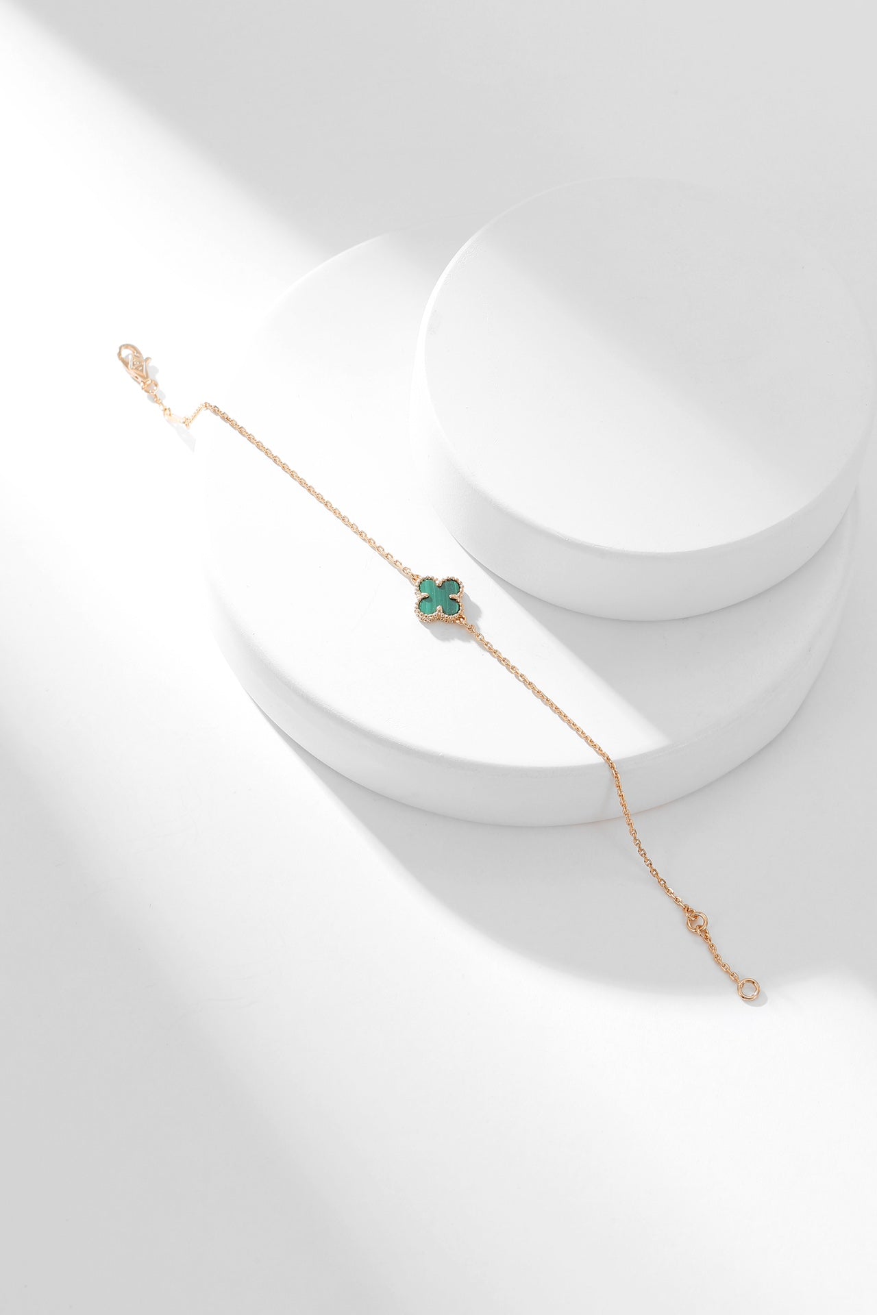 [Windsor Jewelry]CLOVER BRACELET MALACHITE 1 MOTIF