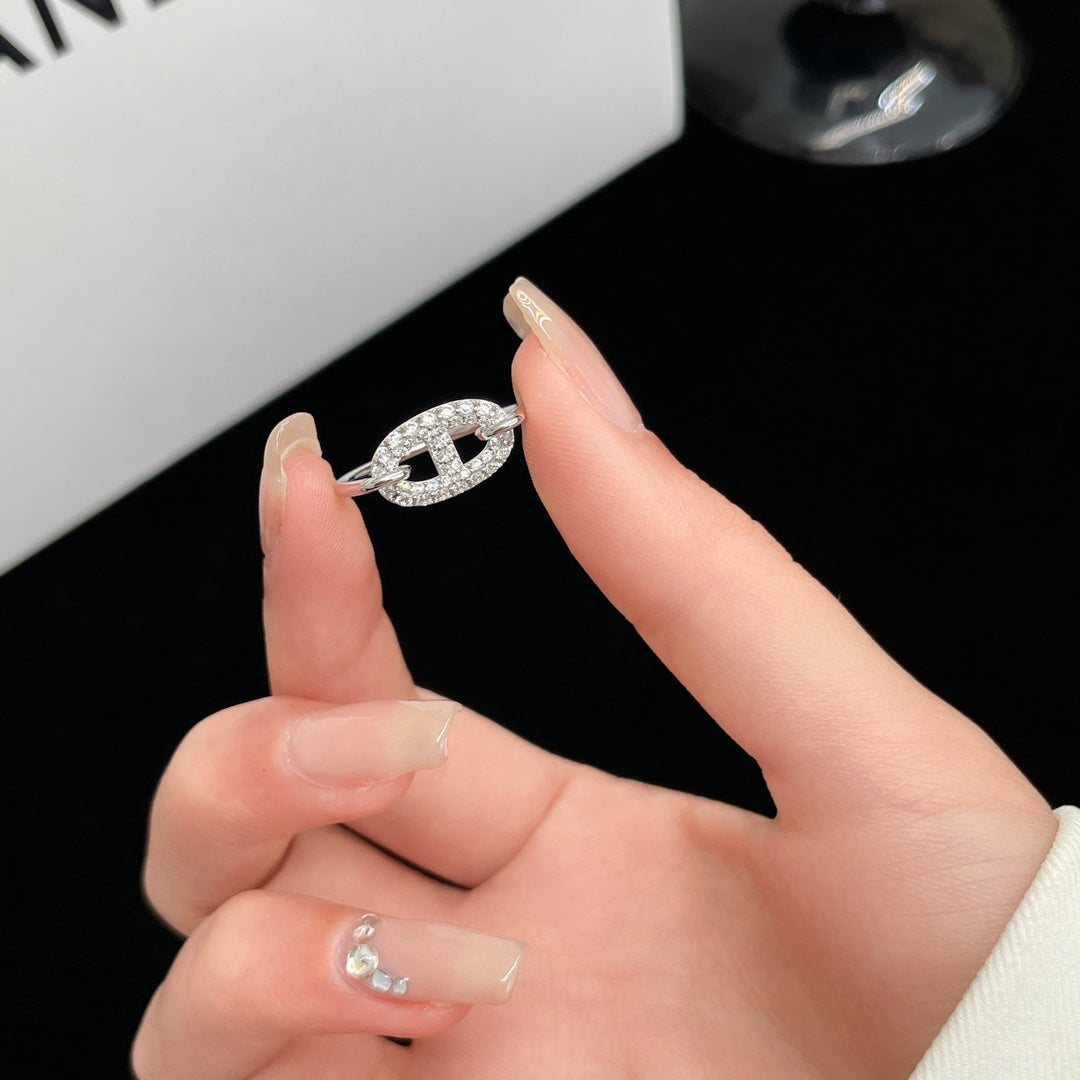 [Windsor Jewelry]RONDE SMALL SILVER DIAMOND RING