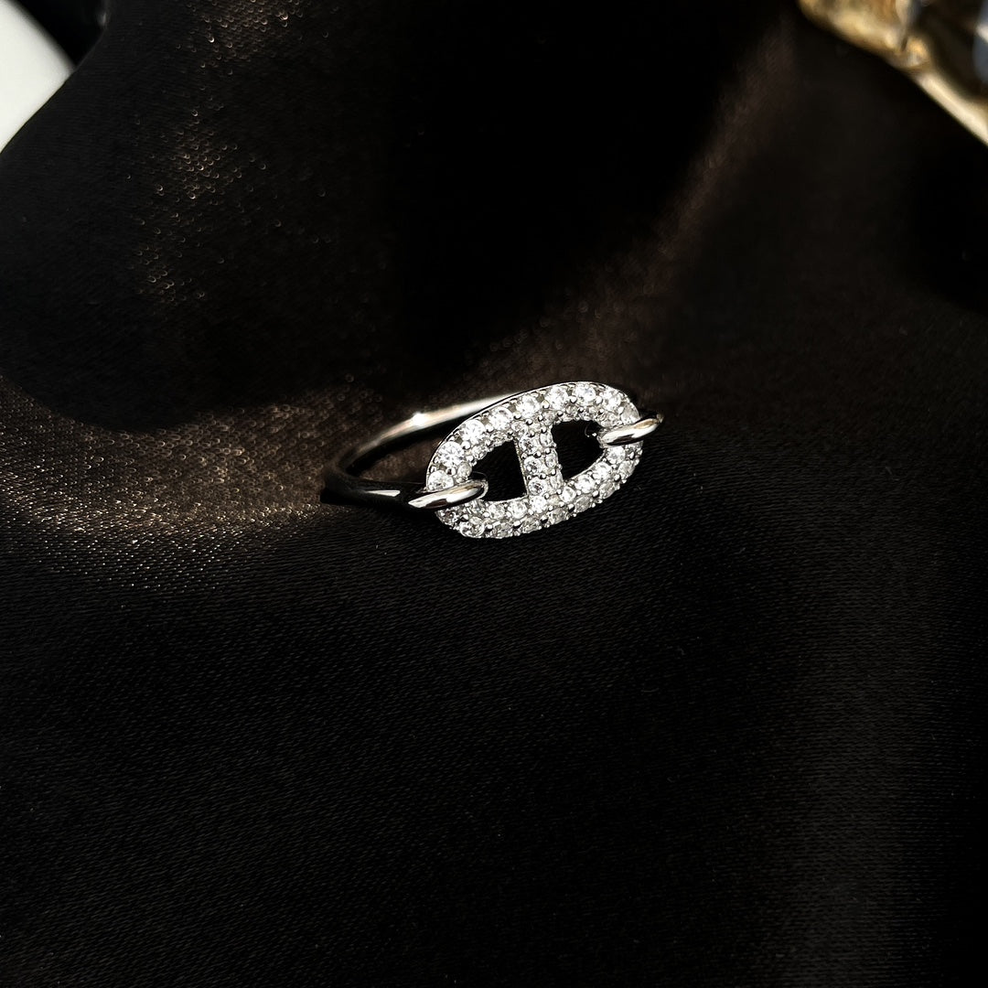 [Windsor Jewelry]RONDE SMALL SILVER DIAMOND RING