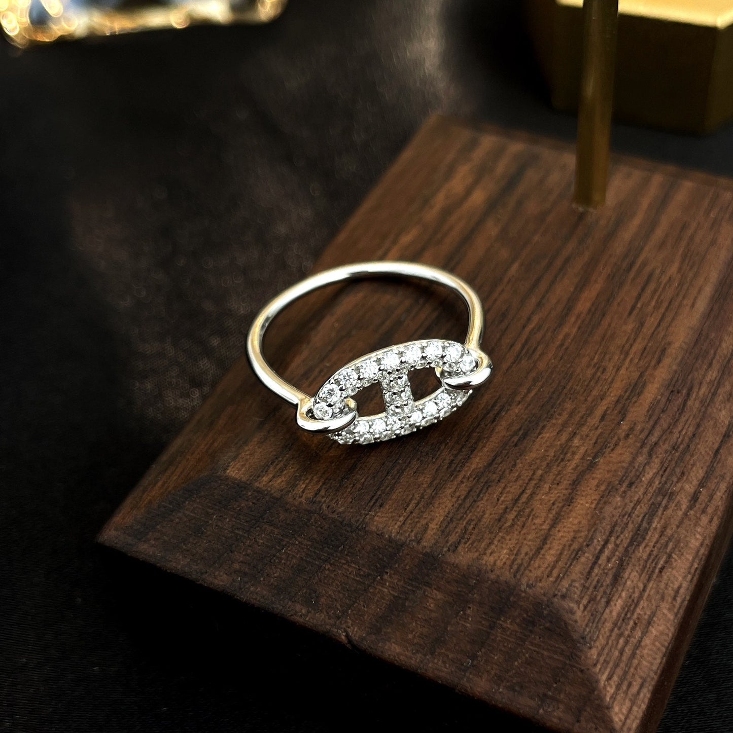 [Windsor Jewelry]RONDE SMALL SILVER DIAMOND RING