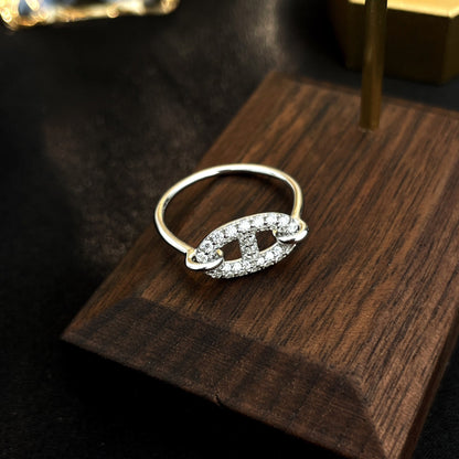 [Windsor Jewelry]RONDE SMALL SILVER DIAMOND RING