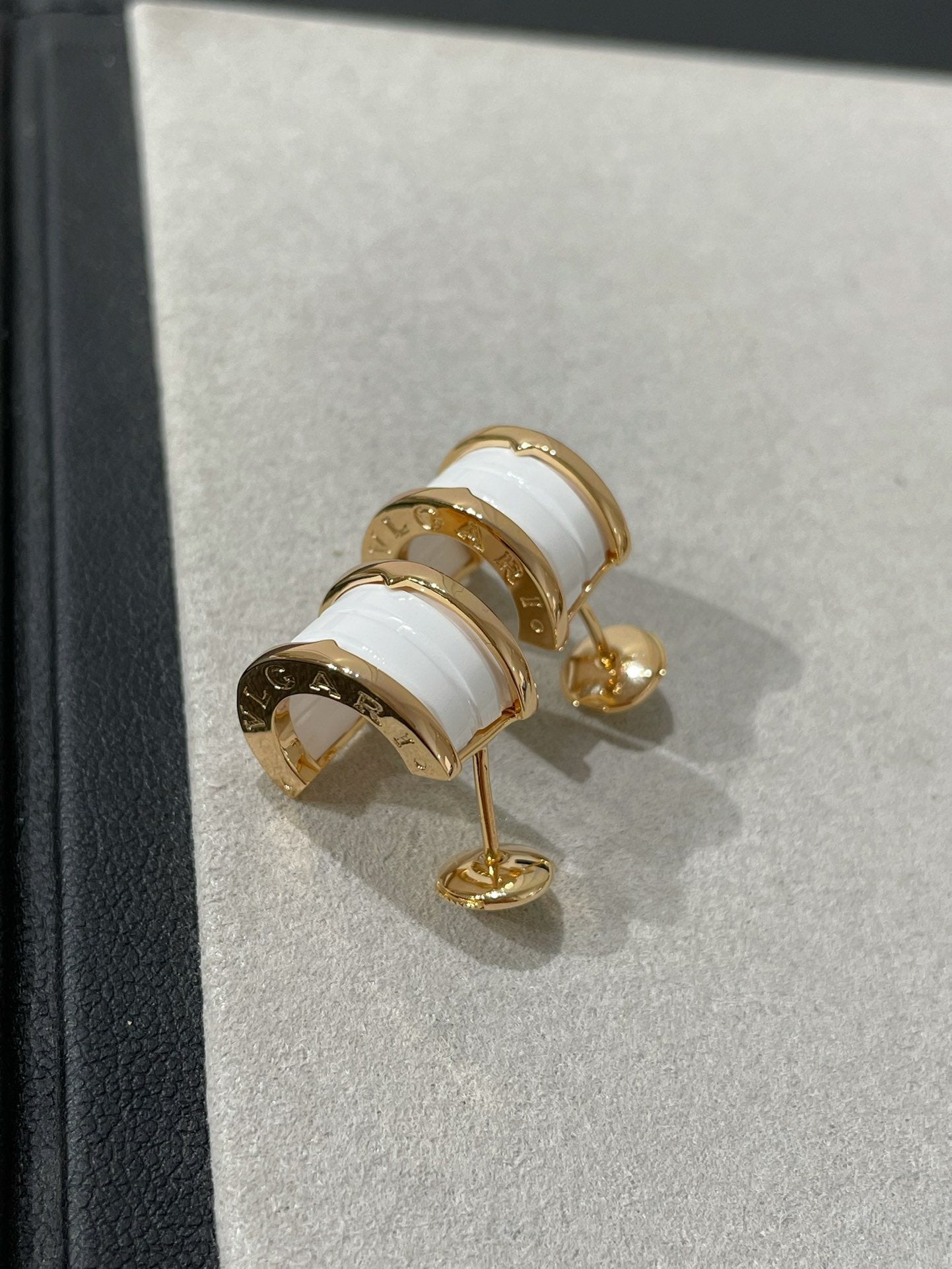 [Windsor Jewelry]ZERO 1 PINK GOLD CERAMIC EARRINGS