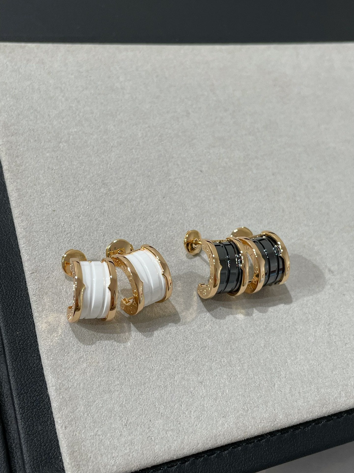 [Windsor Jewelry]ZERO 1 PINK GOLD CERAMIC EARRINGS
