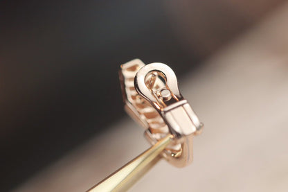 [Windsor Jewelry]SERPENT PINK GOLD DIAMOND EARRINGS
