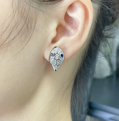 [Windsor Jewelry]SERPENT DIAMOND STUD EARRINGS