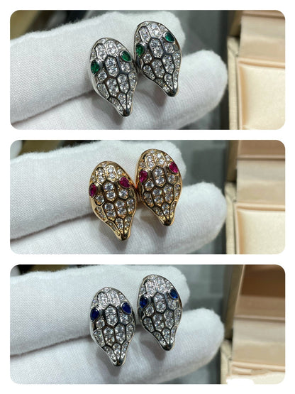 [Windsor Jewelry]SERPENT DIAMOND STUD EARRINGS