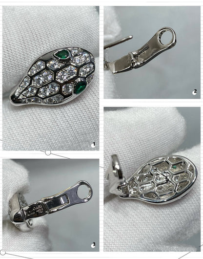 [Windsor Jewelry]SERPENT DIAMOND STUD EARRINGS