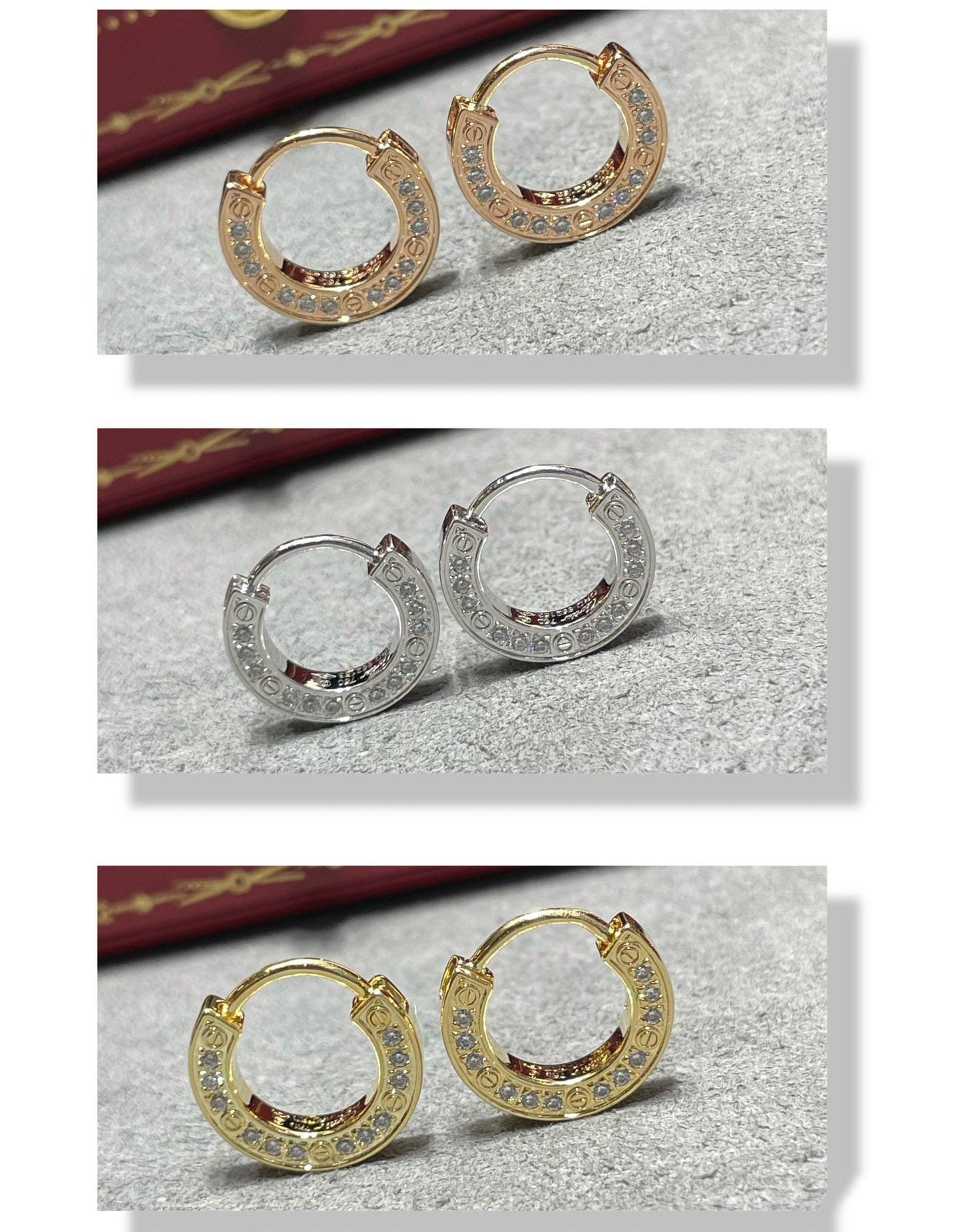 [Windsor Jewelry]LOVE DIAMOND EARRINGS