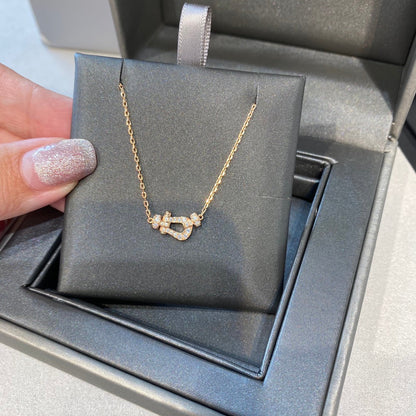 [Windsor Jewelry]FORCE 10 DIAMOND PINK GOLD NECKLACE MINI MODEL
