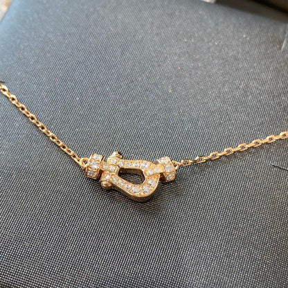 [Windsor Jewelry]FORCE 10 DIAMOND PINK GOLD NECKLACE MINI MODEL