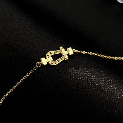 [Windsor Jewelry]FORCE 10 FULL DIAMOND BUCKLE CHAIN LINK MINI MODEL
