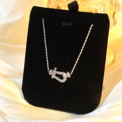 [Windsor Jewelry]FORCE 10 DIAMOND SILVER NECKLACE MINI MODEL