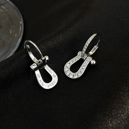 [Windsor Jewelry]FORCE 10 FULL DIAMOND DROP EARRINGS MEDIUM MODEL