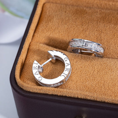 [Windsor Jewelry]ZERO 1 MINI SILVER DIAMOND EARRINGS