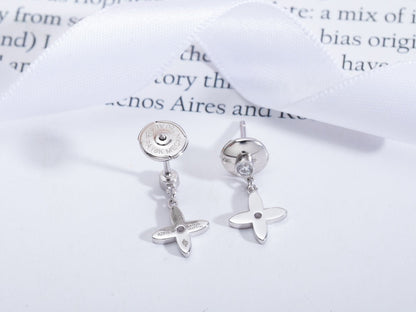 [Windsor Jewelry]VIDYLLE SILVER DIAMOND MINI DROP EARRINGS