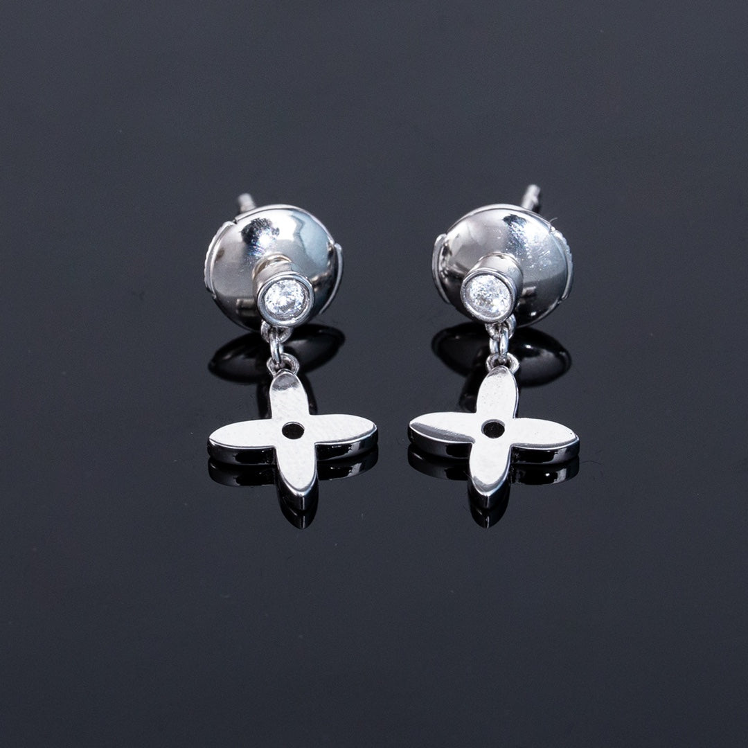 [Windsor Jewelry]VIDYLLE SILVER DIAMOND MINI DROP EARRINGS