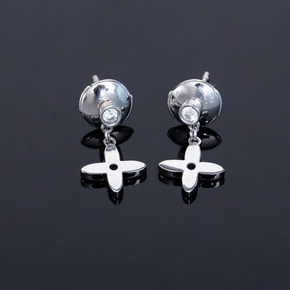 [Windsor Jewelry]VIDYLLE SILVER DIAMOND MINI DROP EARRINGS