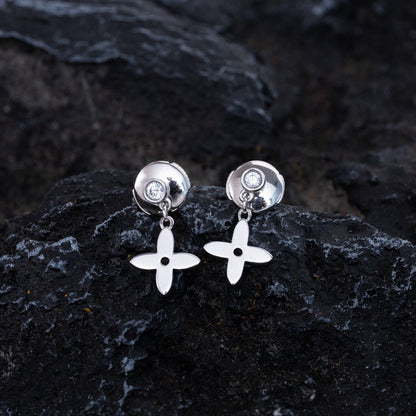 [Windsor Jewelry]VIDYLLE SILVER DIAMOND MINI DROP EARRINGS