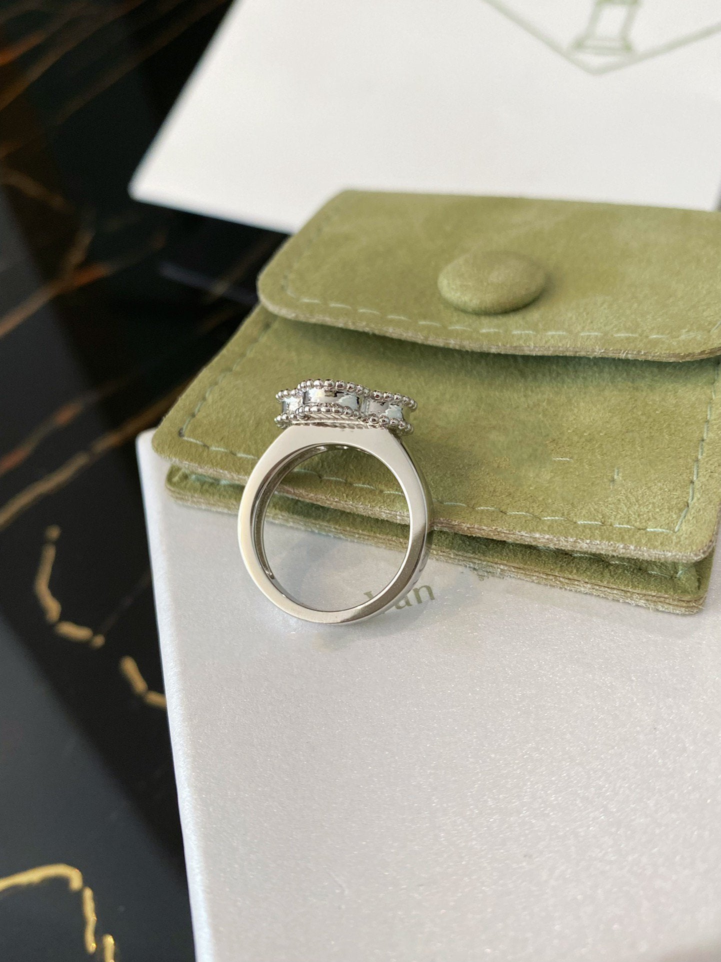 [Windsor Jewelry]CLOVER SILVER RING