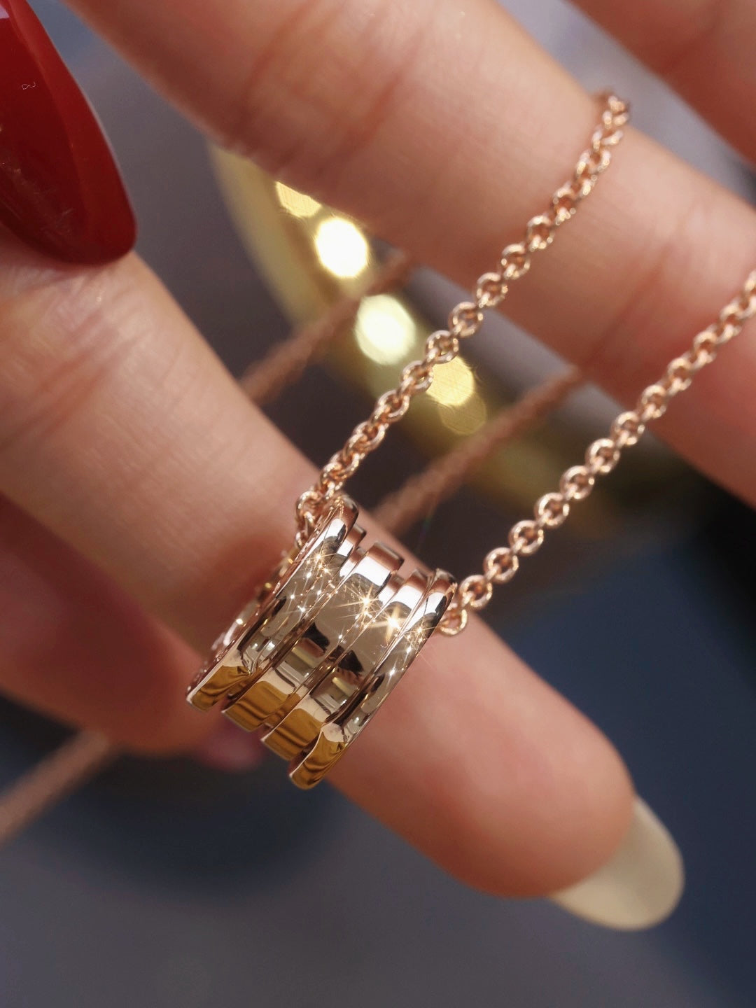 [Windsor Jewelry]ZERO 1 PINK GOLD NECKLACE