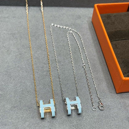 [Windsor Jewelry]POP H SKY BLUE NECKLACE