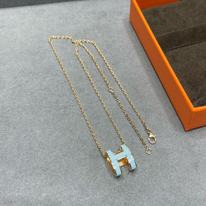 [Windsor Jewelry]POP H SKY BLUE NECKLACE