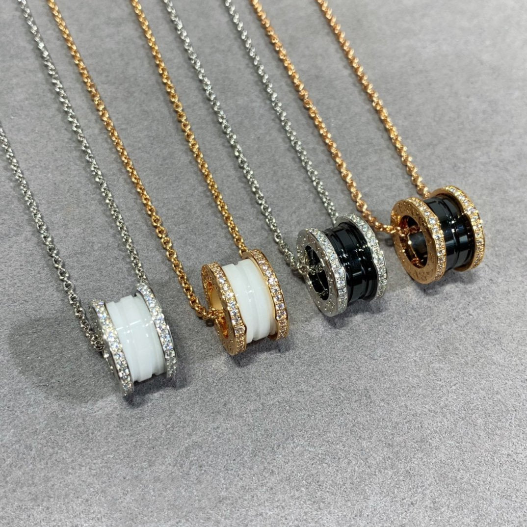 [Windsor Jewelry]ZERO 1 DIAMOND CERAMIC NECKLACE