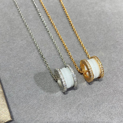 [Windsor Jewelry]ZERO 1 DIAMOND CERAMIC NECKLACE