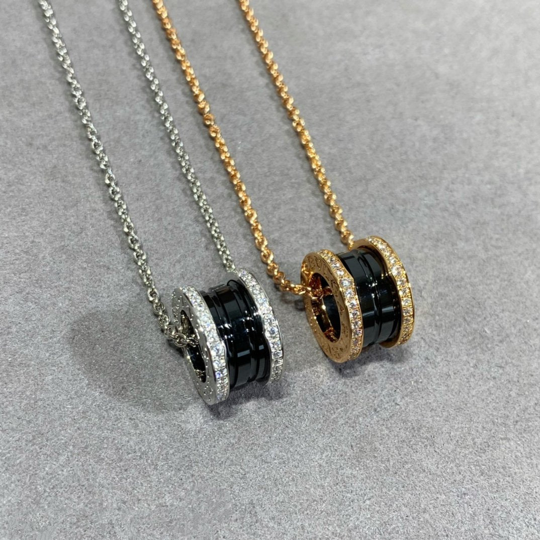 [Windsor Jewelry]ZERO 1 DIAMOND CERAMIC NECKLACE
