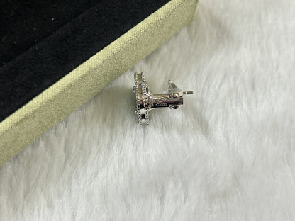 [Windsor Jewelry]CLOVER PIETERSITE MEDIUM STUD EARRINGS