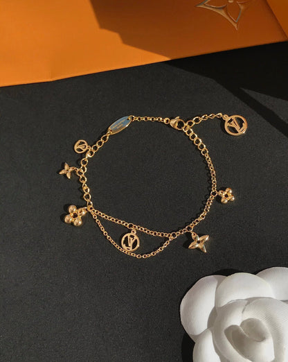 [Windsor Jewelry]BLOOMING PINK GOLD MOP BRACELET