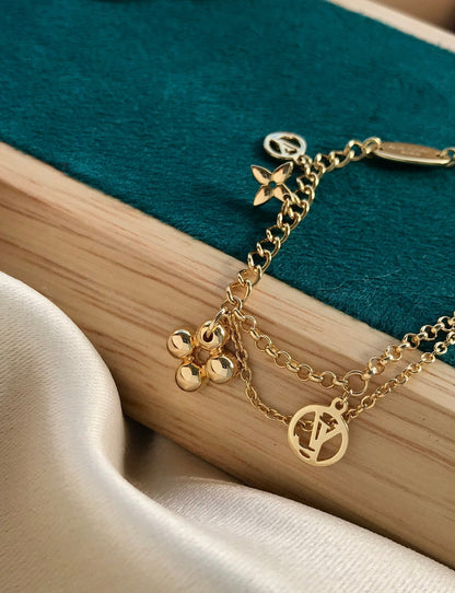 [Windsor Jewelry]BLOOMING PINK GOLD MOP BRACELET