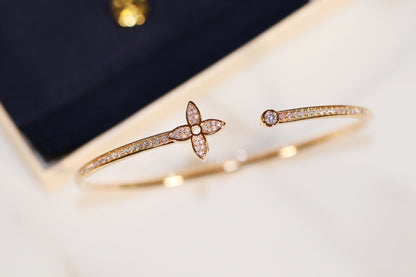 [Windsor Jewelry]IDYLLE GOLD OPEN BRACELET DIAMOND PAVED