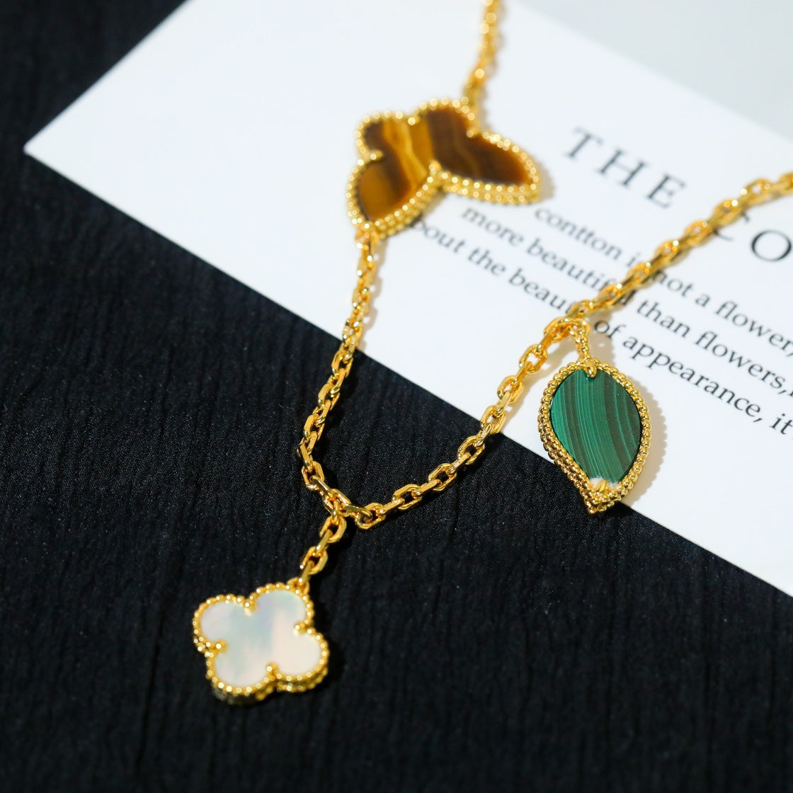 [Windsor Jewelry]LUCKY SPRING 5 MOTIF GOLD BRACELET