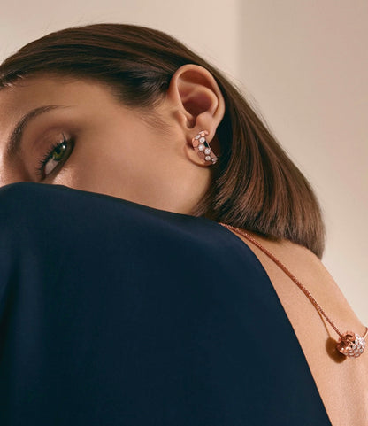 [Windsor Jewelry]BEE LOVE DIAMOND HOOP EARRINGS