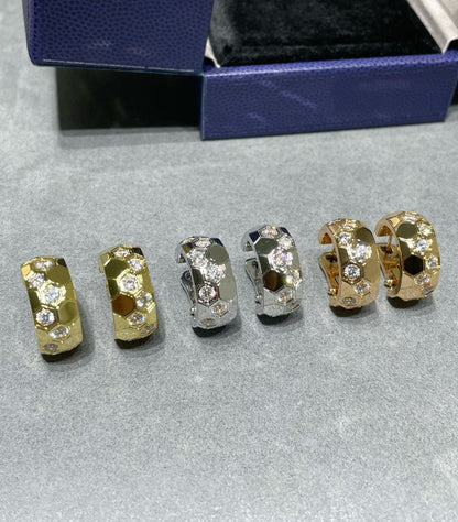 [Windsor Jewelry]BEE LOVE DIAMOND HOOP EARRINGS